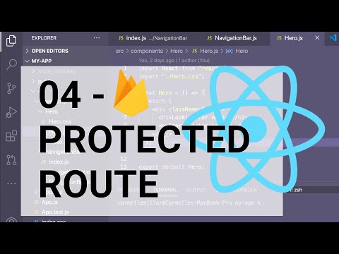 React JS Tutorial - 04 PROTECTED ROUTE - How to make a private route