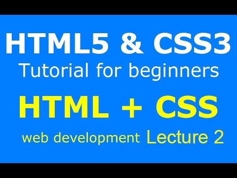 Web Development Tutorial (Lecture #2) - How to build webpages with HTML, CSS (Hindi & Urdu)