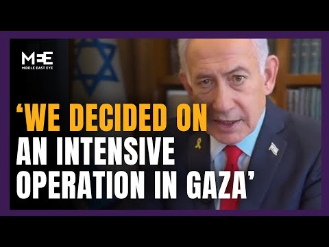 ‘We decided on an intensive operation in Gaza’ says Israeli prime minister Benjamin Netanyahu