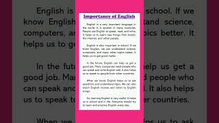 Importance of English Essay Writing 150 Words Speech or Paragraph