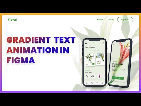 How to create Gradient Text Animations in Figma #Figma