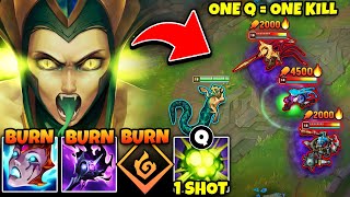 Cassiopeia but if I land Q your whole health bar disappears... (5 BURNS AT ONCE)