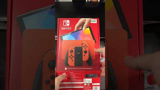 Nintendo Switch OLED Mario Red Edition Unboxing ASMR! 🎮 #asmr #mario #nintendo #nintendoswitch #dtr