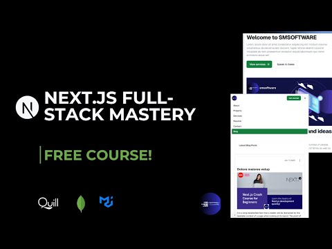 🚀 Next.js Full-Stack Course  | Quill.js, Admin Dashboard, MongoDB CRUD & Email
