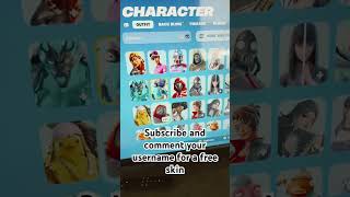 Sub and comment your username for a free skin #freeskin #fortnite
