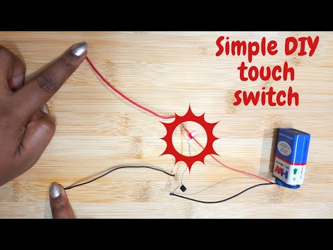 Simple DIY touch switch | DIY SCIENCE PROJECTS | Transistor projects | BC 547 TRANSISTOR Projects