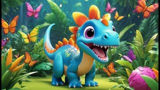 Four Dino Babies Count Back Down | Fun Counting Backwards Song for Kids | Dino Rhyme