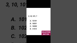 Socho or btao👍🏻😊 #lovemath #equationnation #mcq #quiz #equation #mathlover #reasoning #2025 #tricks