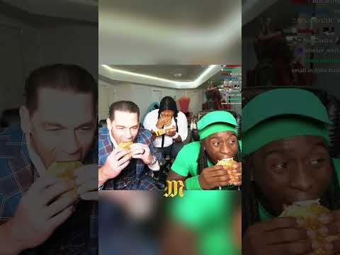 John Cena Tries The Kai Cenat Big Mac #shorts