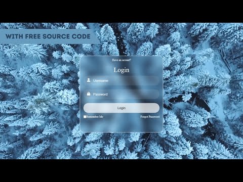 Responsive Login Page Design Using HTML and CSS