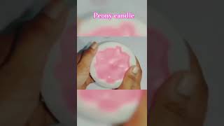 Peony candle | Pink peony | 🪷🌼🪻#peonyflower #flowercandle #diy #trending