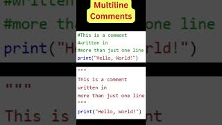 PY Shorts || Python Comments #pythontutorial #pythonprogramming #shorts #kuleykuley #python
