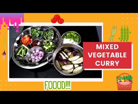 Mixed Vegetable Curry | Mixed Vegetable Gravy | Mixed Vegetable Sabzi in Tamil