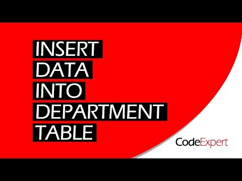 INSERT data INTO TABLE (SQL)