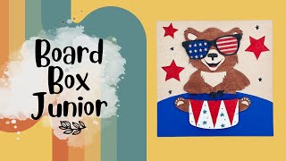 Board Box Junior: DIY 3D USA Bear Painting Tutorial