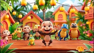 Jumpy Joey and the Jungle Dance Party | Animal Dance Song for Kids | Fun Movement Rhyme for Toddlers