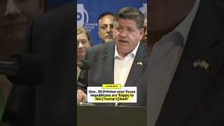 Pritzker said that Texas Republicans are happy to lick Trump’s boot.