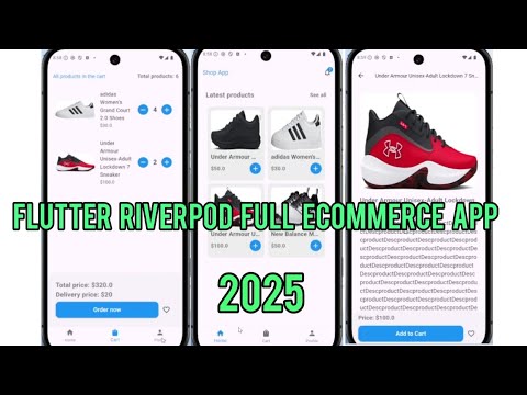 Create best Ecommerce App with Flutter & Riverpod | How to create Shop App UI Design with Flutter?