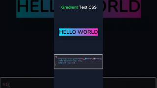 Gradient Text css #css #webdesign