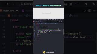 Simple Password Validation using Inline JavaScript in Html | Form Validation | CodeMinds