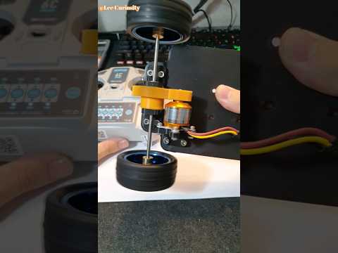 Rear Axle for RC car using Brussless Motor #rc #rccar #craft #shortvideo