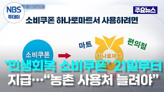 ‘민생회복 소비쿠폰’ 21일부터 지급…“농촌 사용처 늘려야”