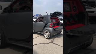 The Loudest Smart Car In Texas - #rgvtrucks #smartcars #audiocar #shorts