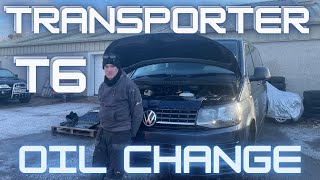 Volkswagen Transporter T6 Full Oil Change Tutorial