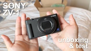 Sony ZV-1 Unboxing ⭐️🎱 my dream vlogging camera! accessories, test vlog, and more