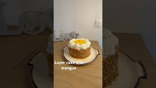 Layer cake à la mangue #cake  #layercake  #food  #patisserie  #family  #lifestyle  #foryou  #recette