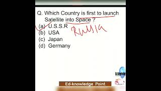 First Country to launch Satellite in Space #upsc #bpsc #ssc #uppsc #bpscmains #khansir #ias #bssc
