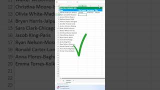 Separate employee data #newexcel #exceltips #exceltech #exceltricks #excelformula