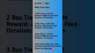 Zoo Airdrop Gift Box Time 🎁 I 29th January 2025 I India Time Zone