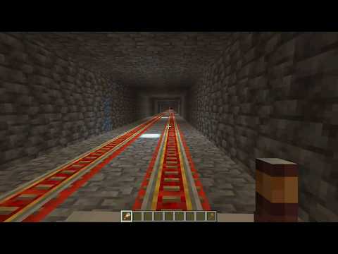 A relaxing minecart ride | Double-track metro | Minecraft (No Commentary)
