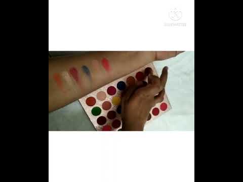 #shorts Affordable colourfull eyeshadow palatte review | Lyon Beauty Rock n Roll eyeshadow palatte