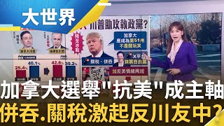 川普喊"納美國第51州"玩真的?! 加拿大大選爆 反美潮│主播 苑曉琬│大世界新聞20250428│三立iNEWS