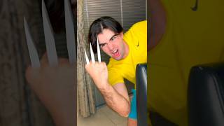 POV: Bro Transforms Into Wolverine #wolverine #superheroes #shorts