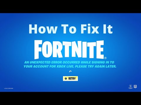 How to fix Fortnite not signing into Xbox live! *Works 2022*