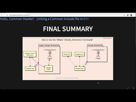 Hello, Common Header! Linking a Comman Include file in C++ "basic_110"
