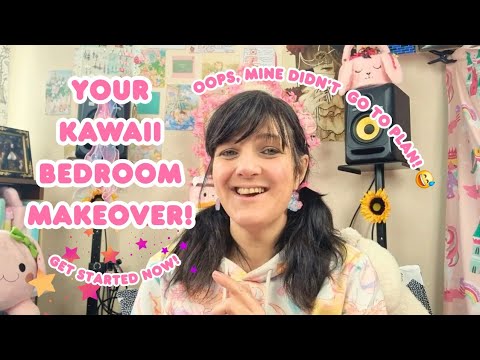 Your Kawaii Bedroom Makeover! Transform your messy space! How to get started today! Spring Clean!