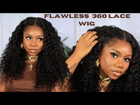 This CURLY WIG is GIVING!!! 😍 | Flawless 360 Lace Wig Install | Omgherhair | Chev B.