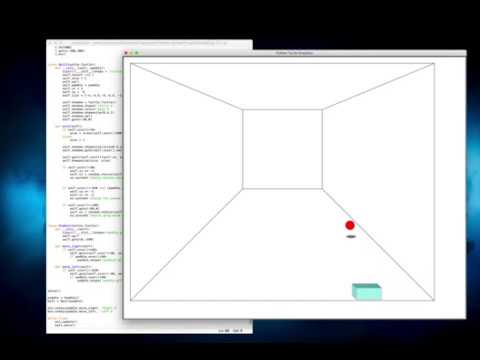 Simple Pong 3D with python 3 and Turtle