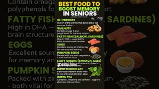 Best Foods to Boost Memory in Seniors #HealthyAging #MemoryBoost #SeniorHealth