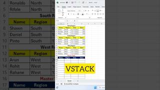 How to use VSTACK formula in Excel | Learn Ms-Excel #excel