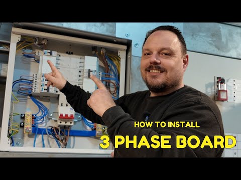 3 phase distribution board installation and wiring - How do you do it ?