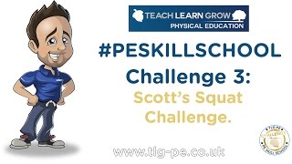 PE Skill School - Primary PE fitness challenges. Squat challenge.