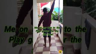 #onmyway #funny |Me on my way😅 to the playground 🏏 for the 5th time !✨| |Any experience 😅?| comment?