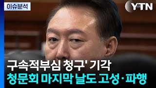 [뉴스NIGHT] '구속적부심 청구' 기각...청문회 마지막 날도 고성·파행 / YTN