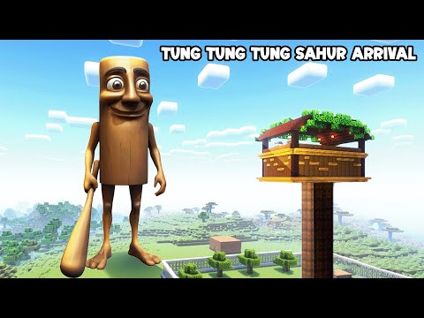 SURVIVING FROM TUNG TUNG TUNG SAHUR ARRIVAL in Minecraft - Gameplay - Coffin meme