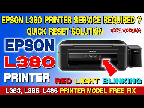 Epson L380 Printer Service Required ? | Quick Reset Solution